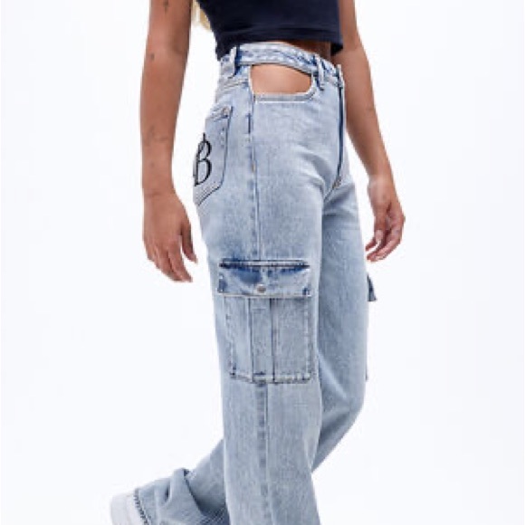 Cut out playboy, bunny jeans - Picture 4 of 6